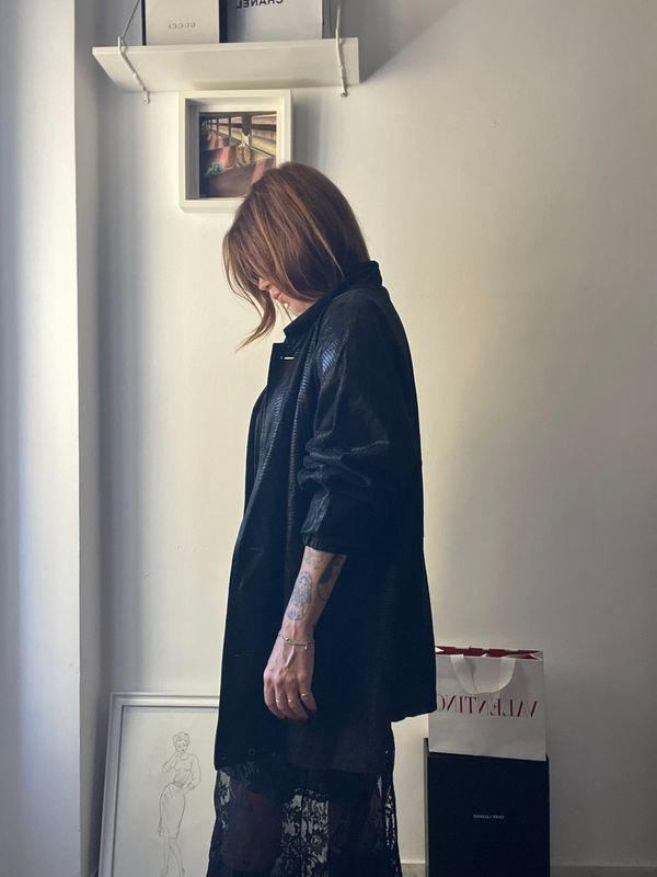 Giacca in pelle vintage