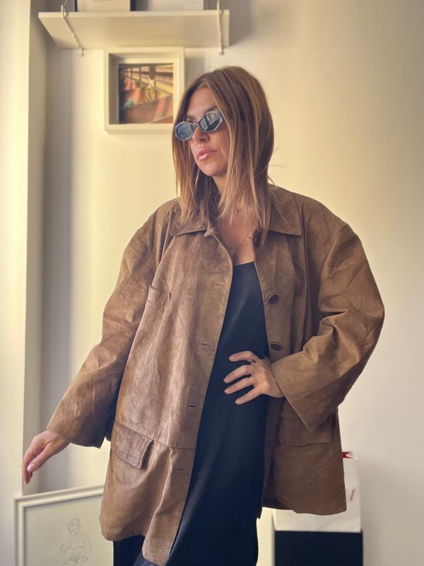 Giacca scamosciata vintage