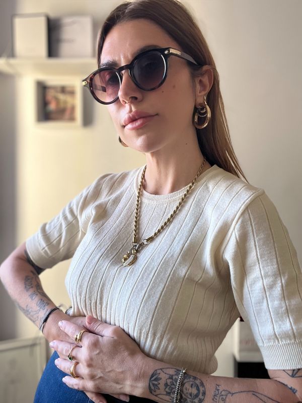 Sotto giacca vintage in pura lana