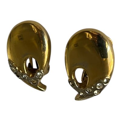 Orecchini dorati con zirconi