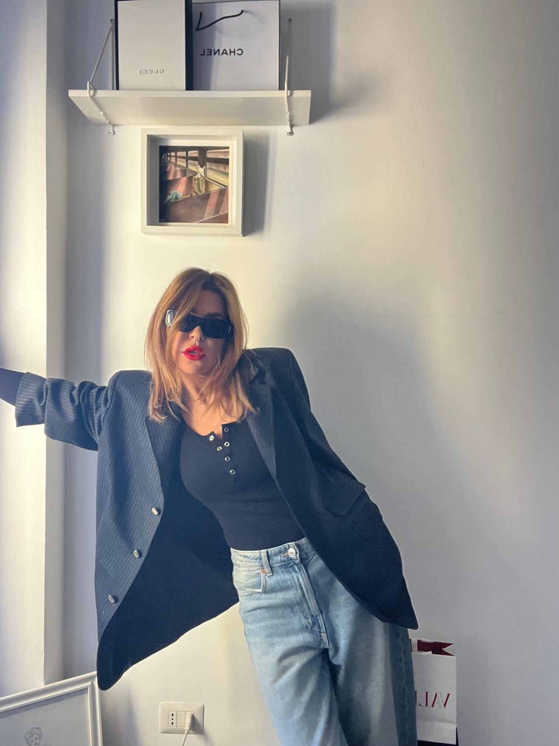 Pinstripe blazer vintage