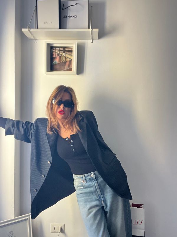 Pinstripe blazer vintage