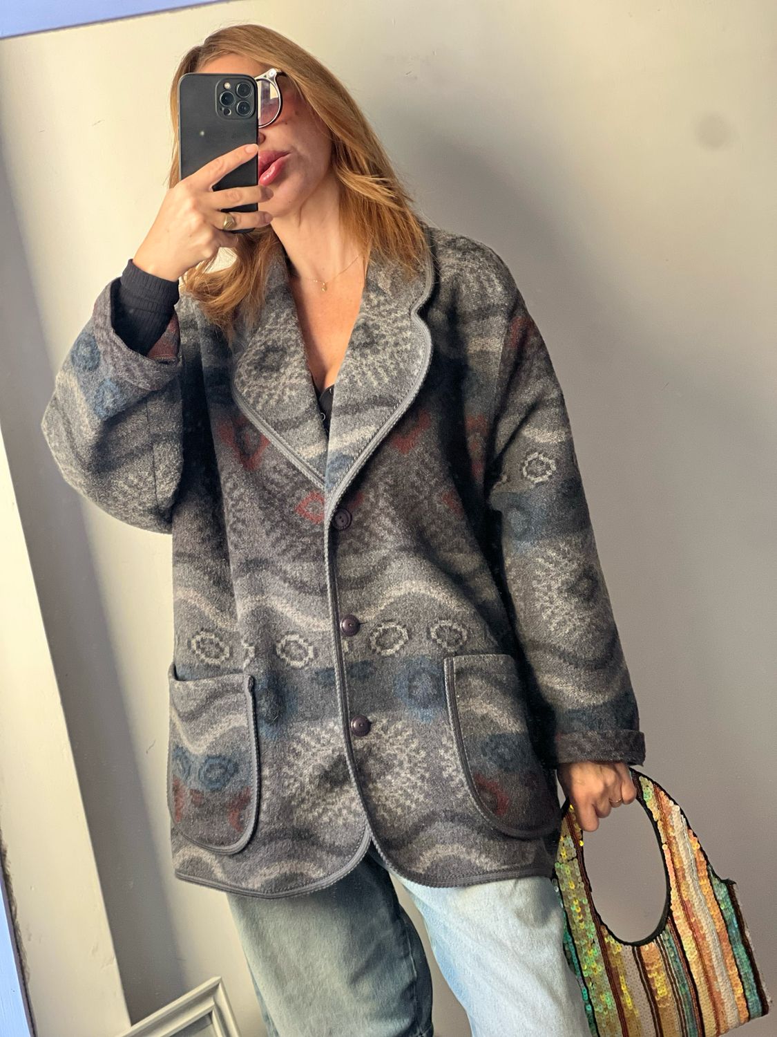 Giacca pile vintage anni ’80