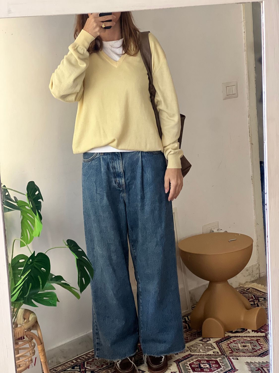 Maglione giallo pastello