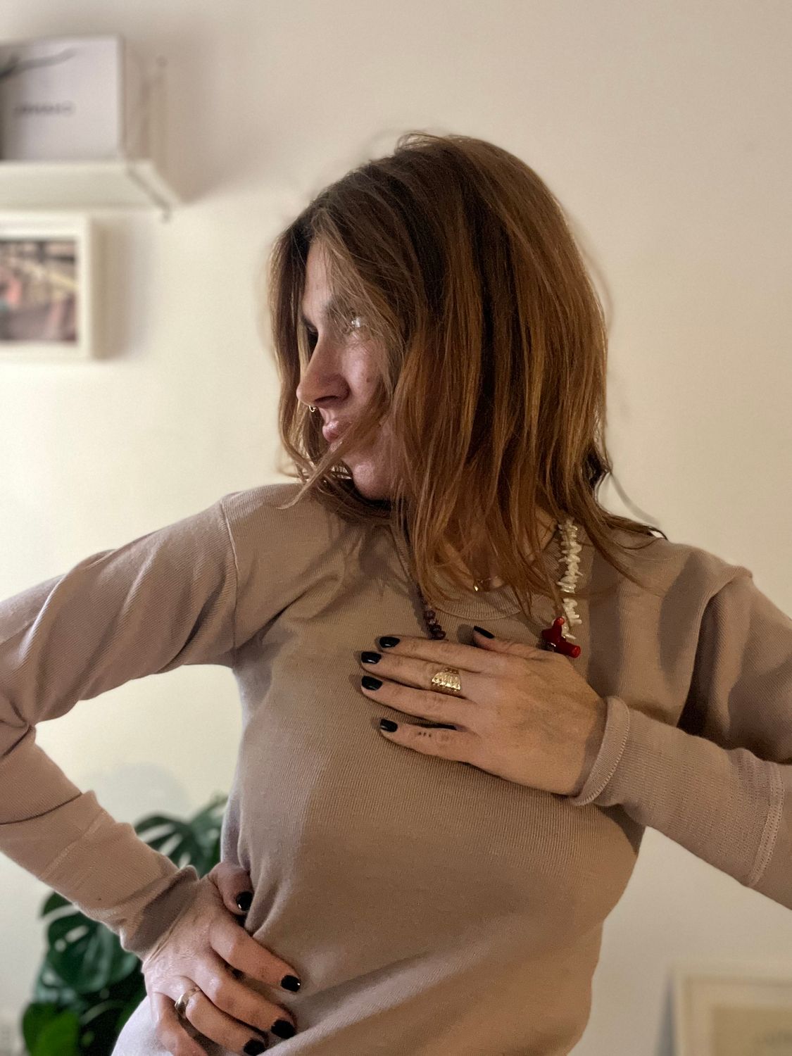 T-shirt vintage Underwear in pura lana pettinata