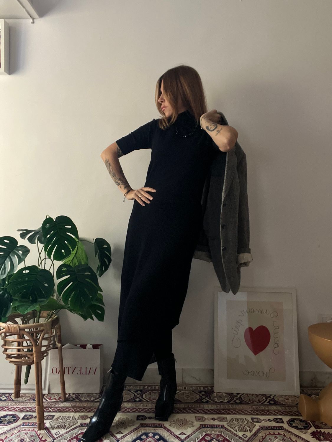 Sophisticated wool skirt