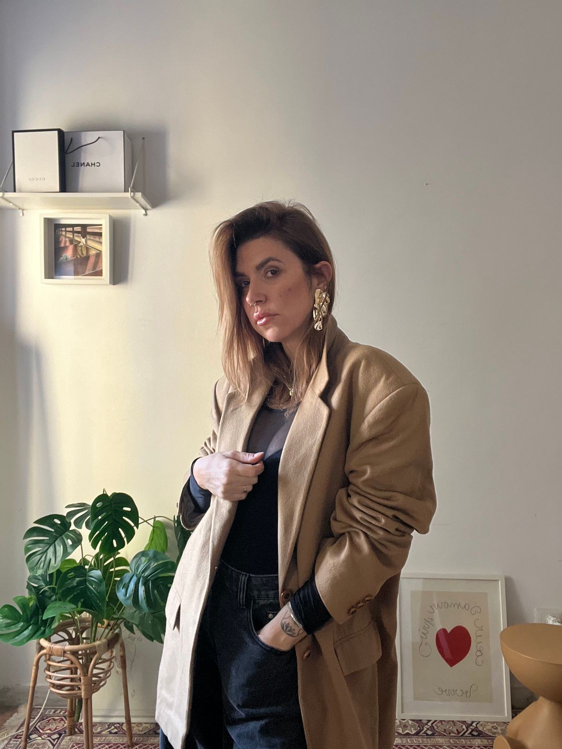 Blazer lana e cashmere