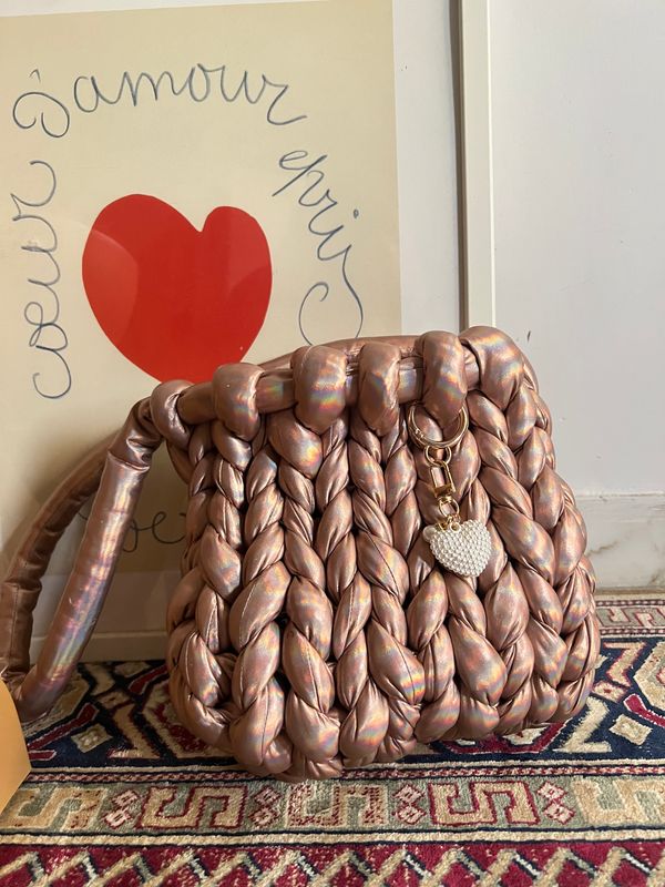 Borsa marshmallow rosa