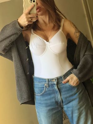 Body lingerie vintage fondo magazzino