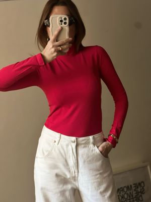 Dolcevita rosso in lycra made in Italy