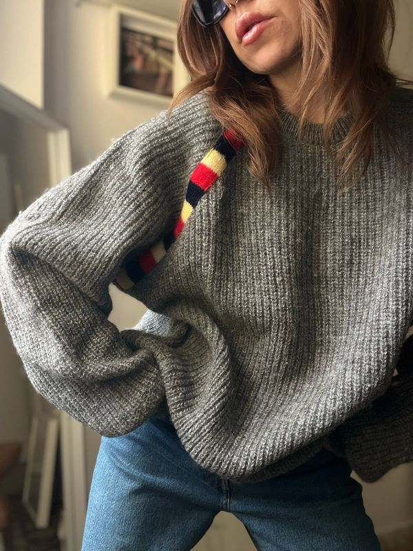 chunky knit sweater