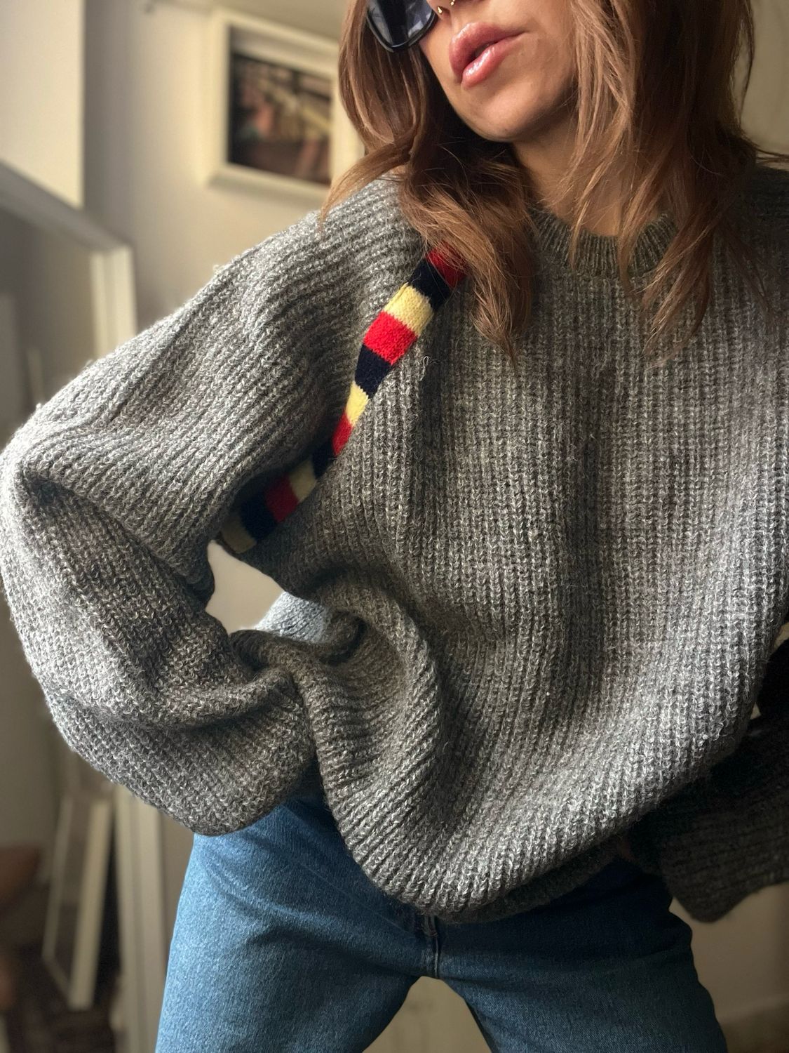 chunky knit sweater