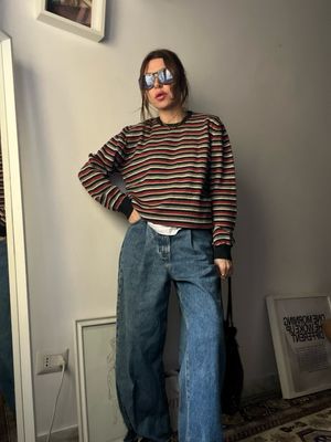 Striped wool sweater