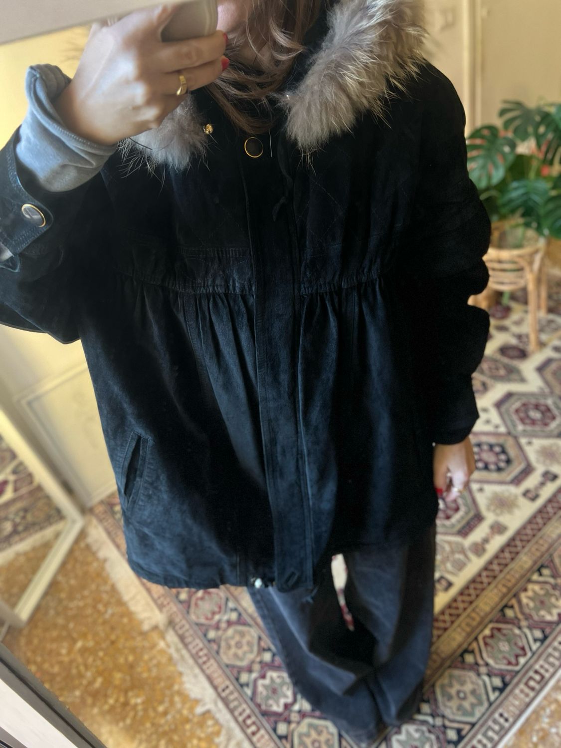 Vintage Black suede jacket