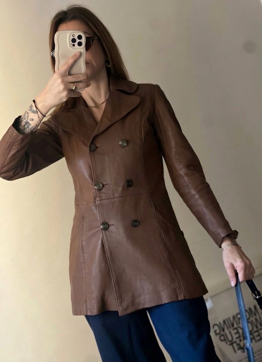 Giacca in pelle anni 70