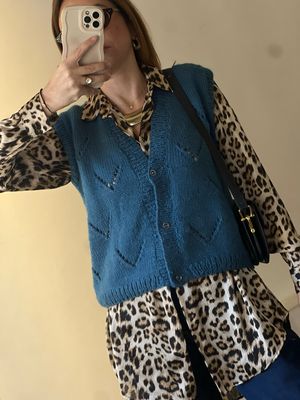 Gilet vintage lavorato ai ferri