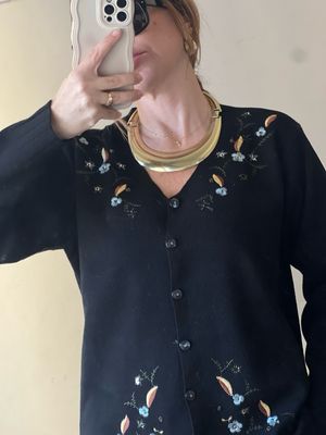 Cardigan nero vintage