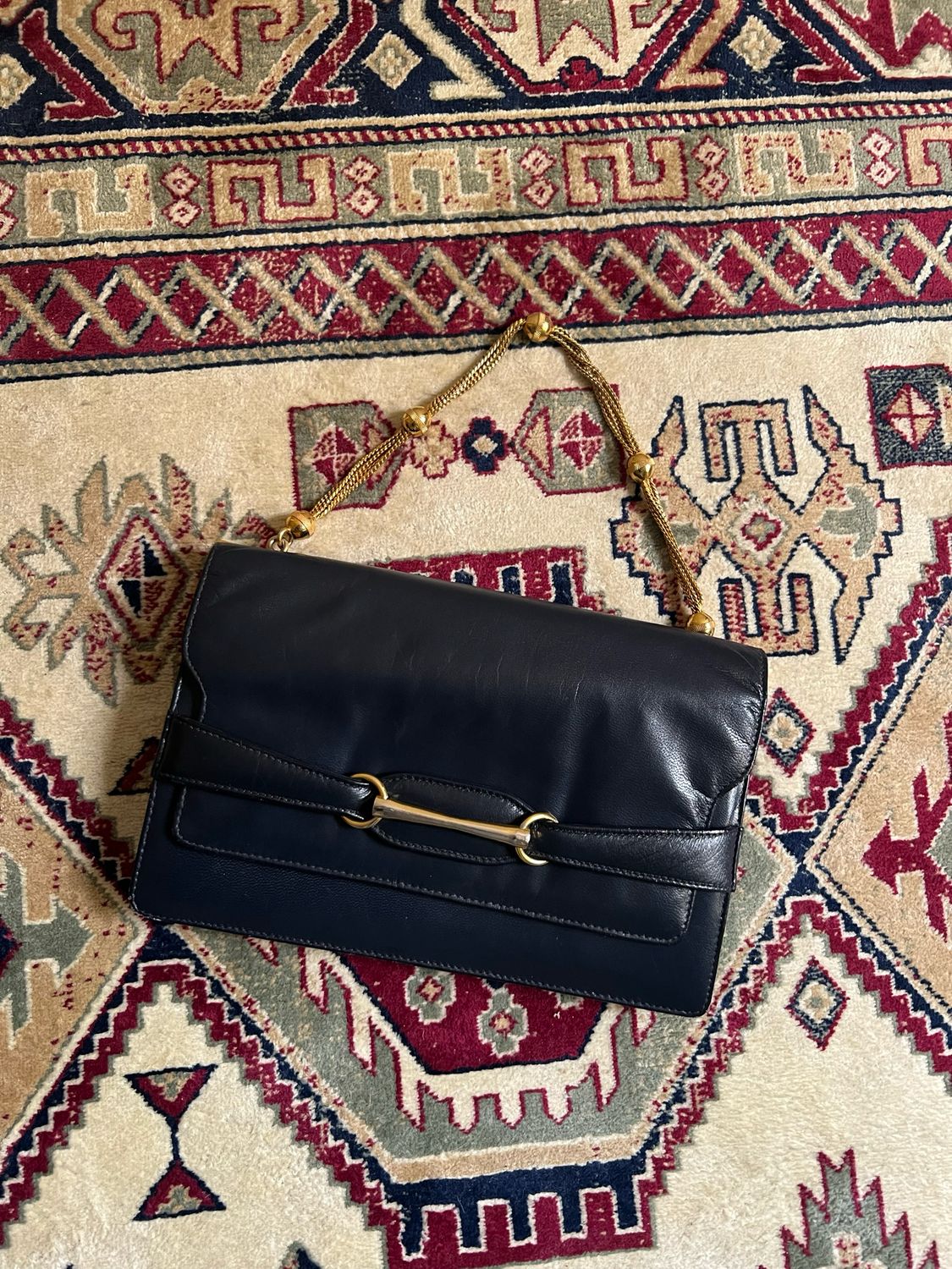 Navy Jewelry shoulder bag