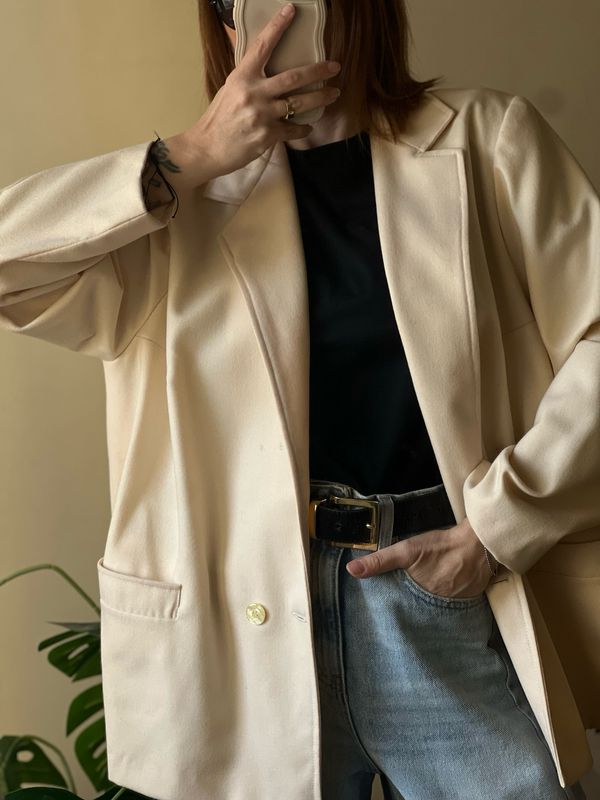 Bianco latte blazer