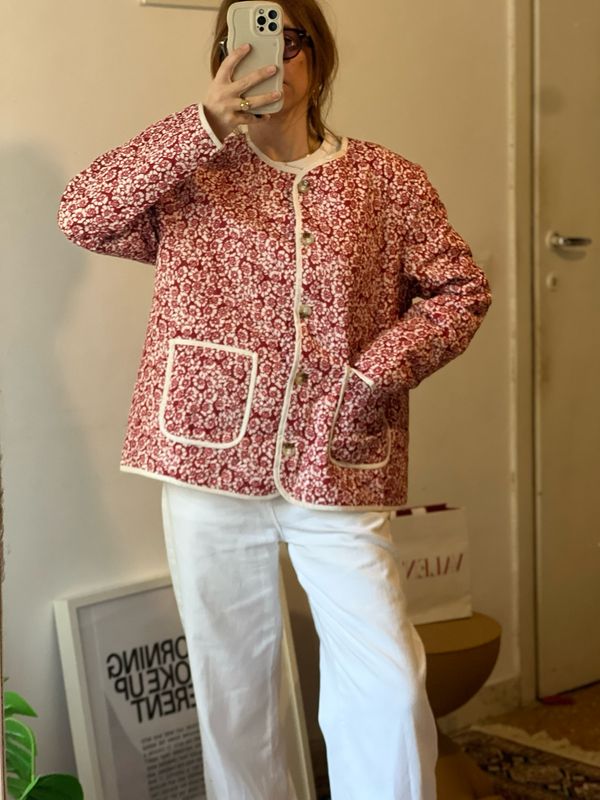 FLORAL QUILTED JACKET