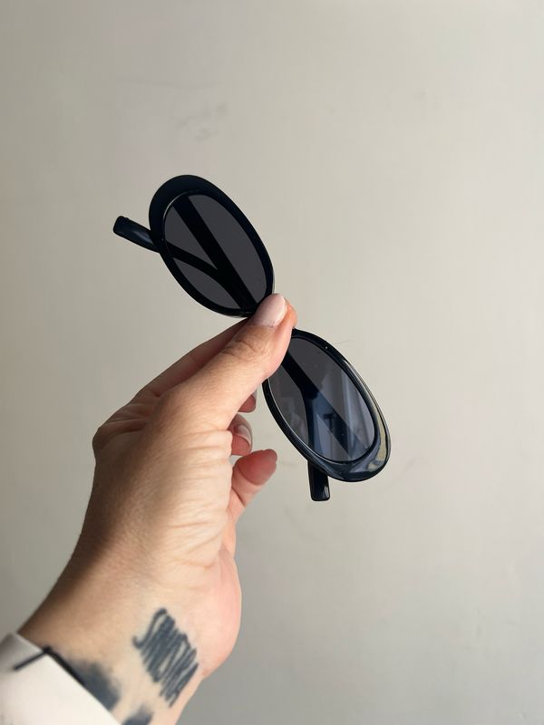 Occhiali Ovali Neri