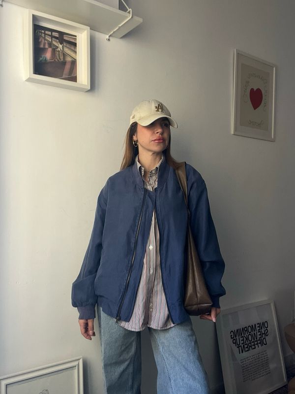 Bomber in seta vintage