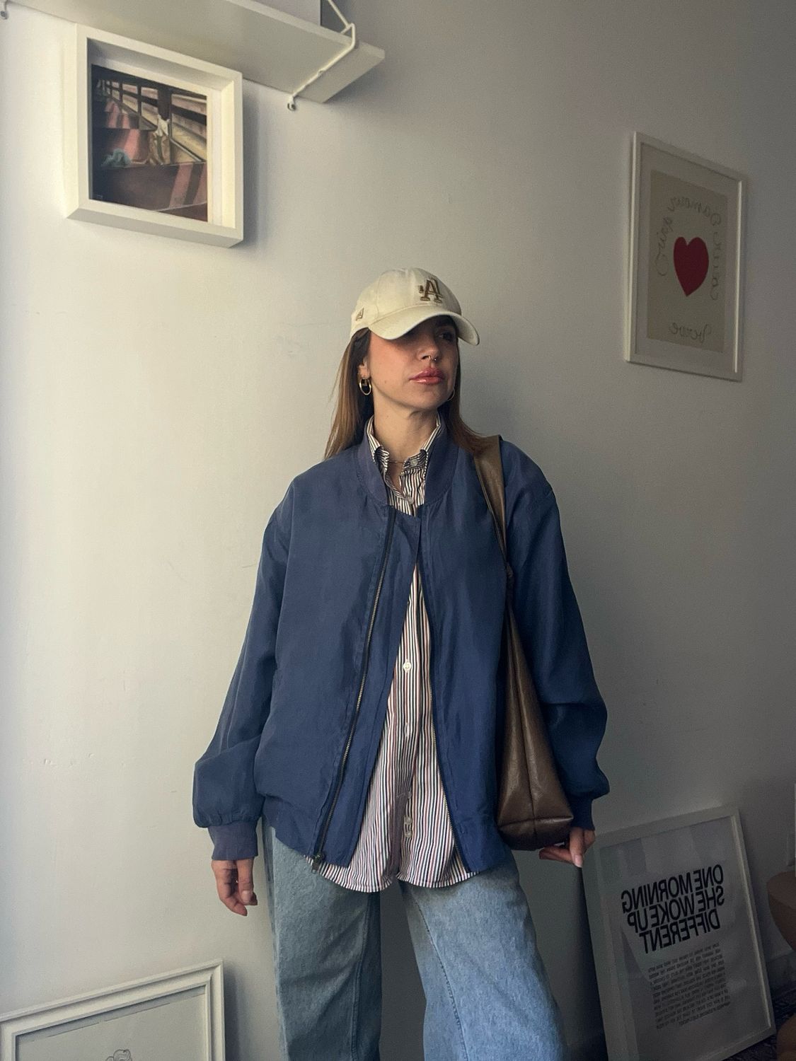 Bomber in seta vintage