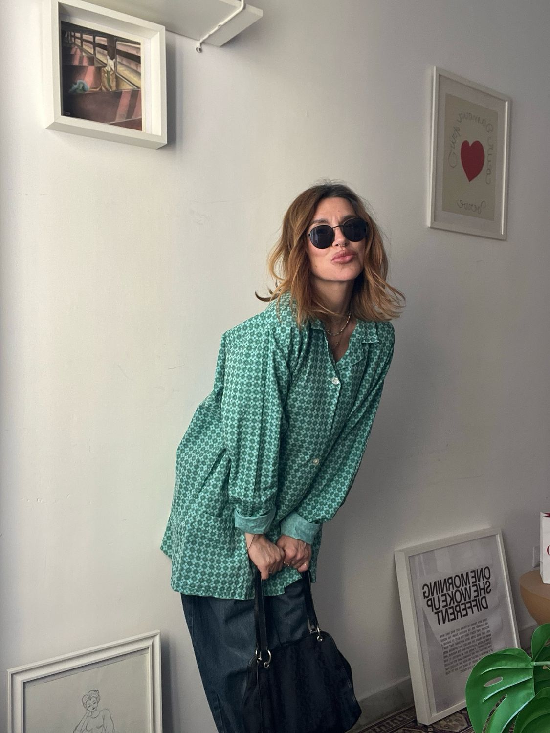 Camicione geometrico vintage