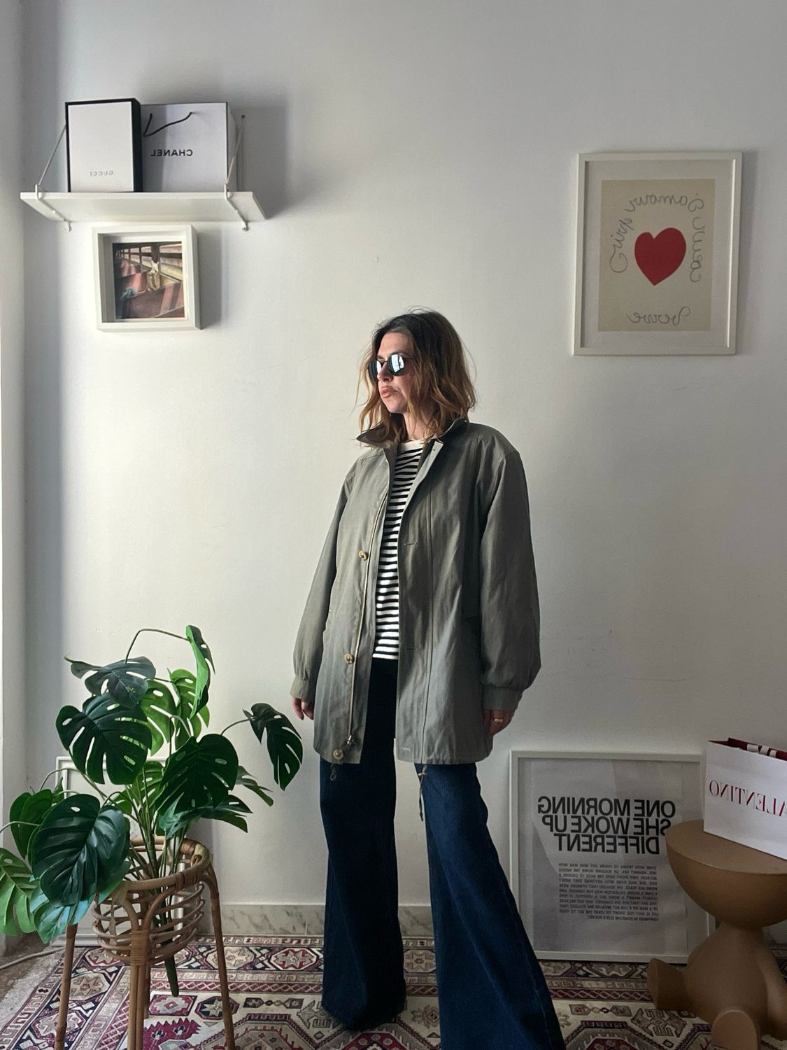 Giacca a Vento Vintage kaki