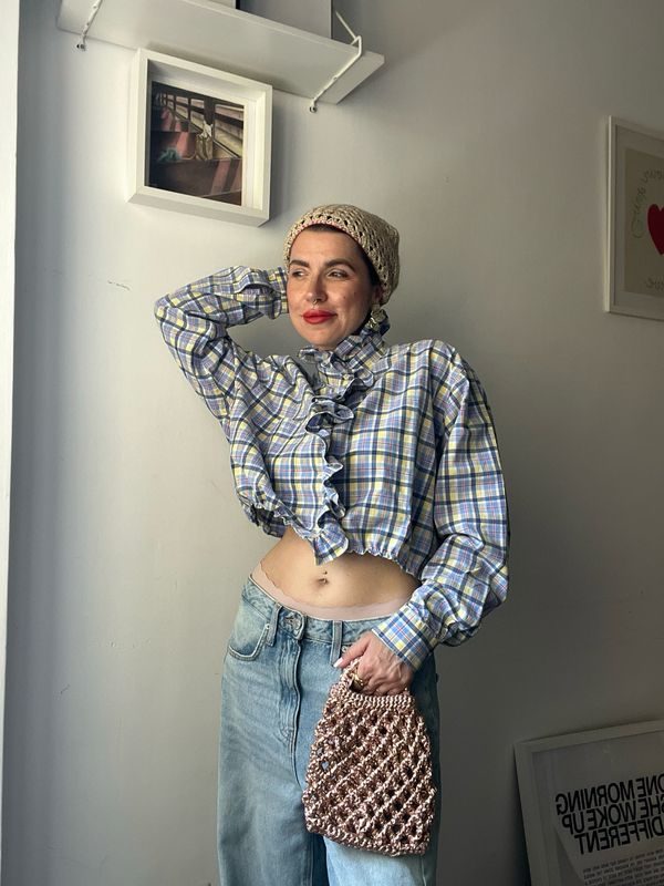 Vintage shirt upcycled