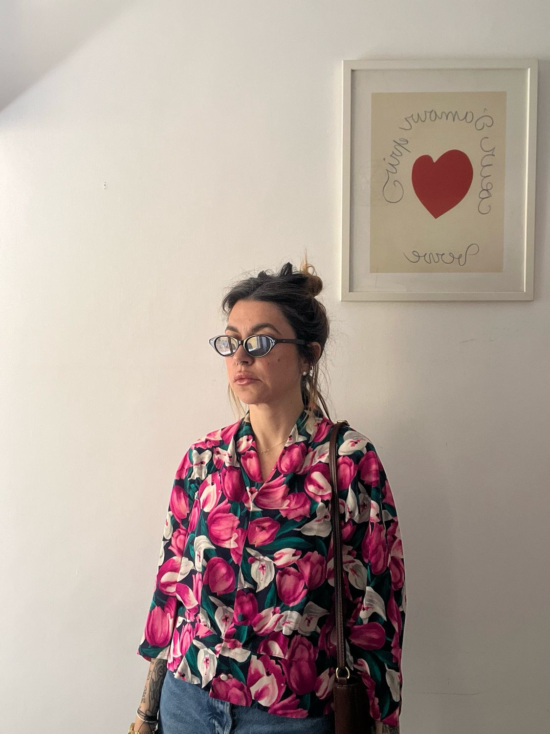 Flower Silk shirt