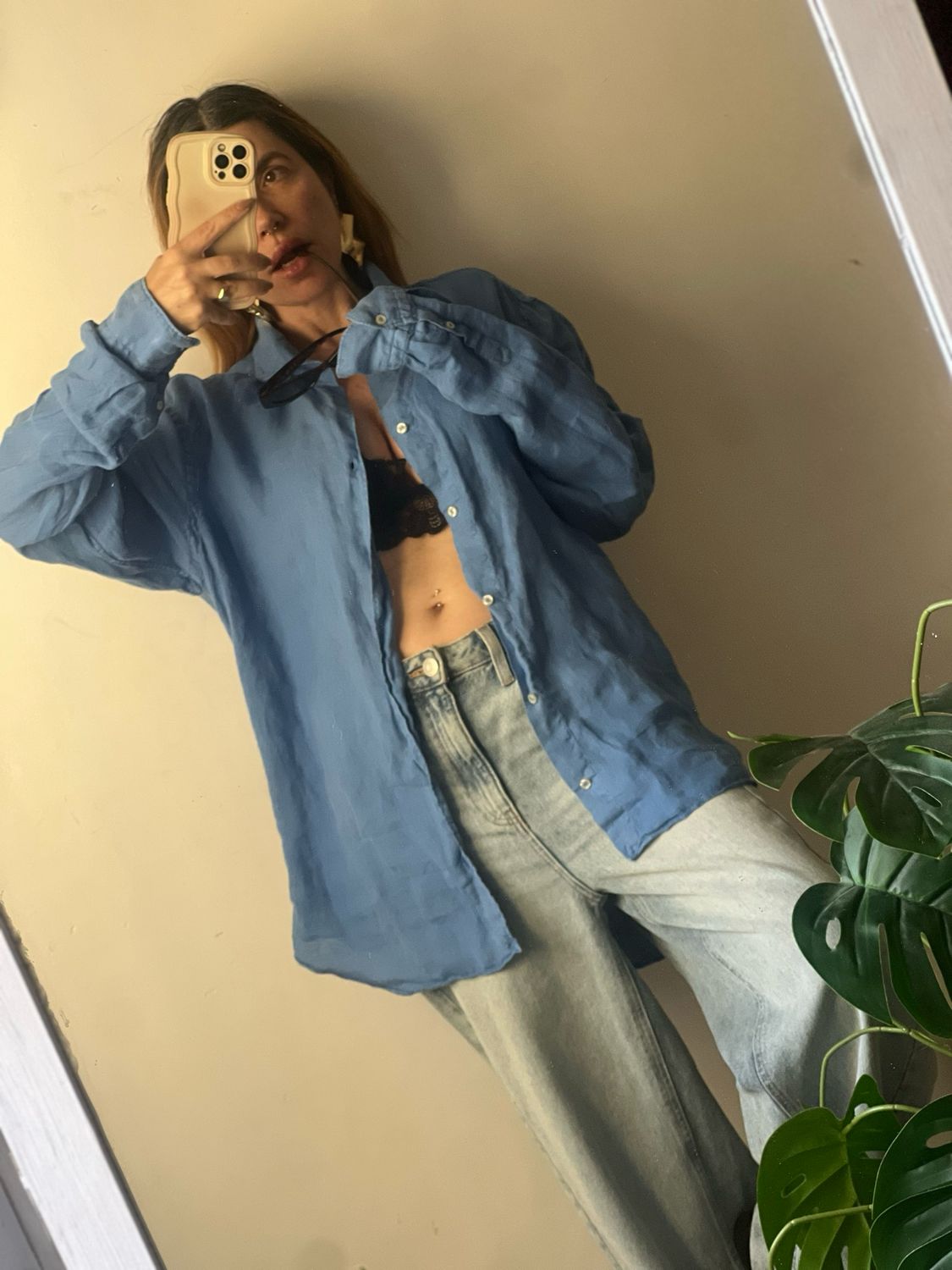 chambray blue shirt