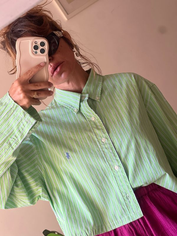 Ralph Lauren Striped Shirt — Rescued & Reworked Ralph Lauren Striped Shirt — Rescued & Reworked