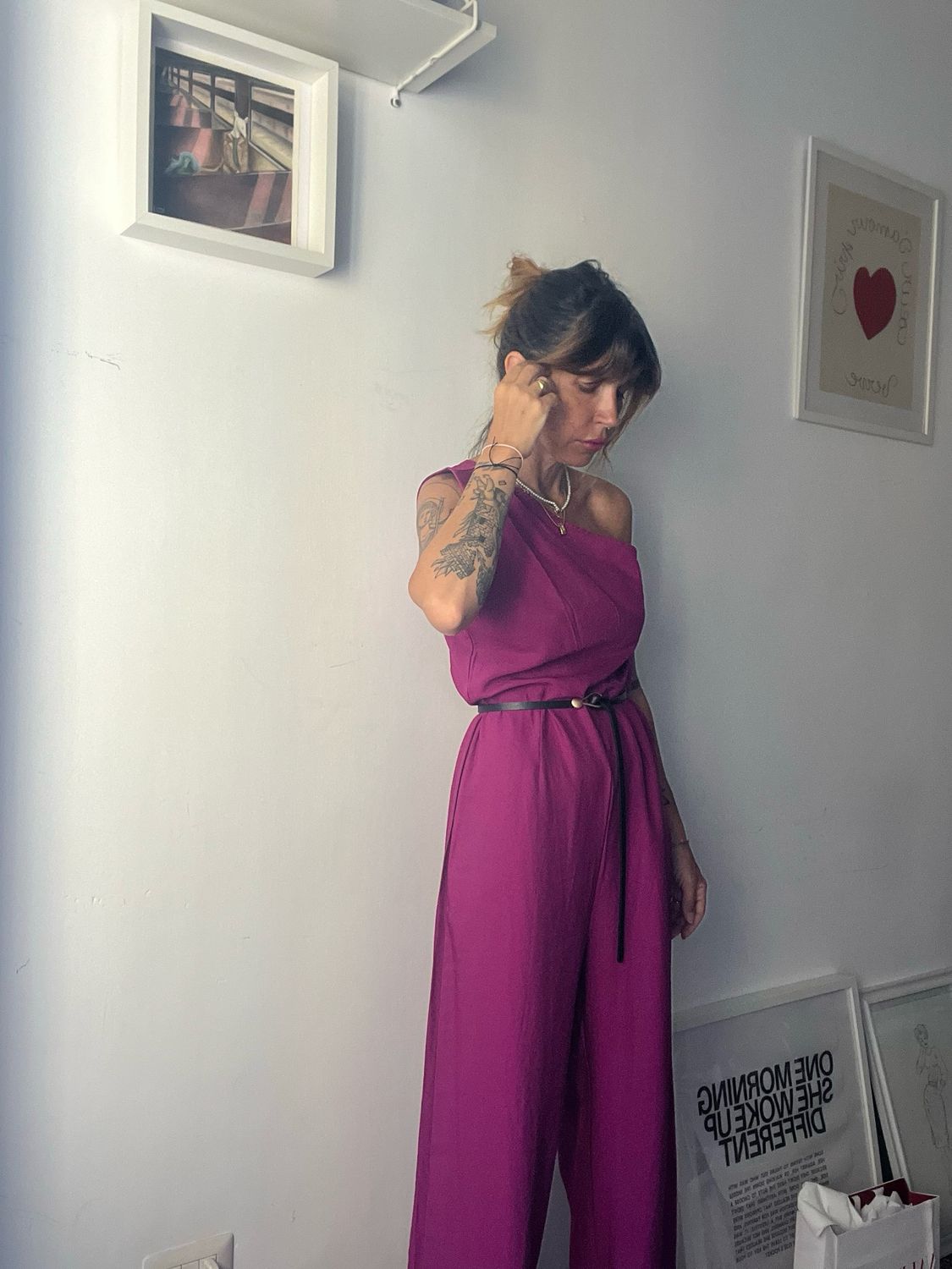 Magenta jumpsuite