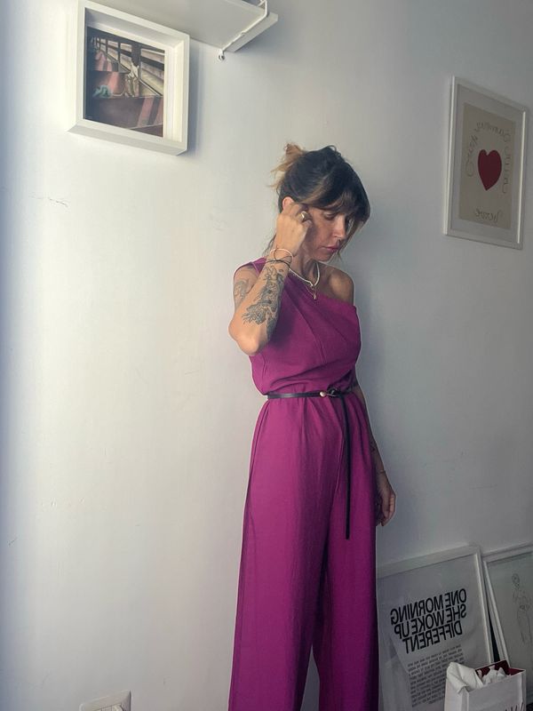 Magenta jumpsuite