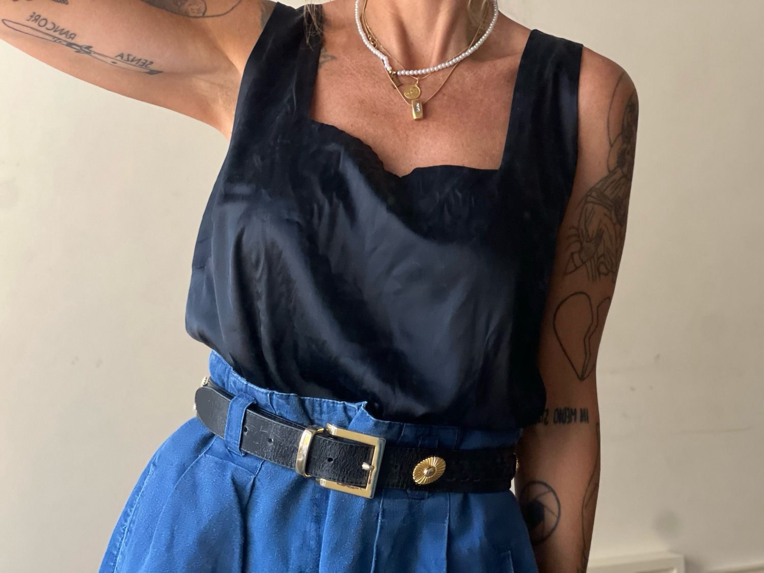 Basic black chic top