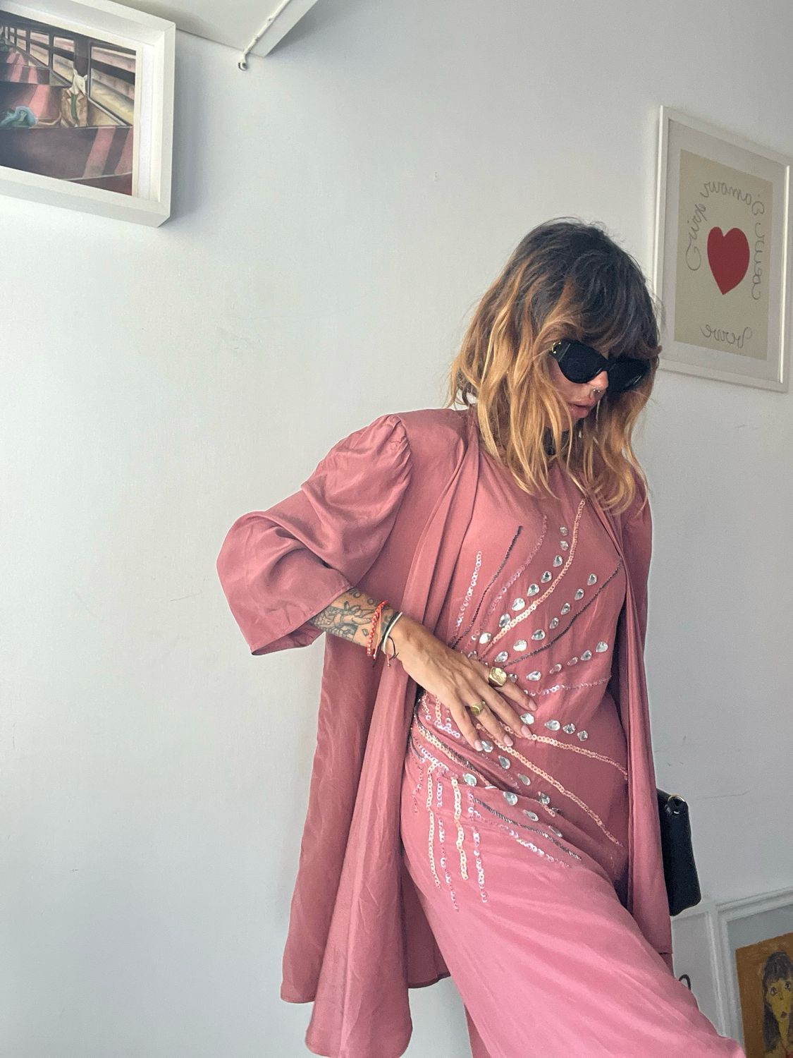 Rose Quartz Silk Ceremony Dress