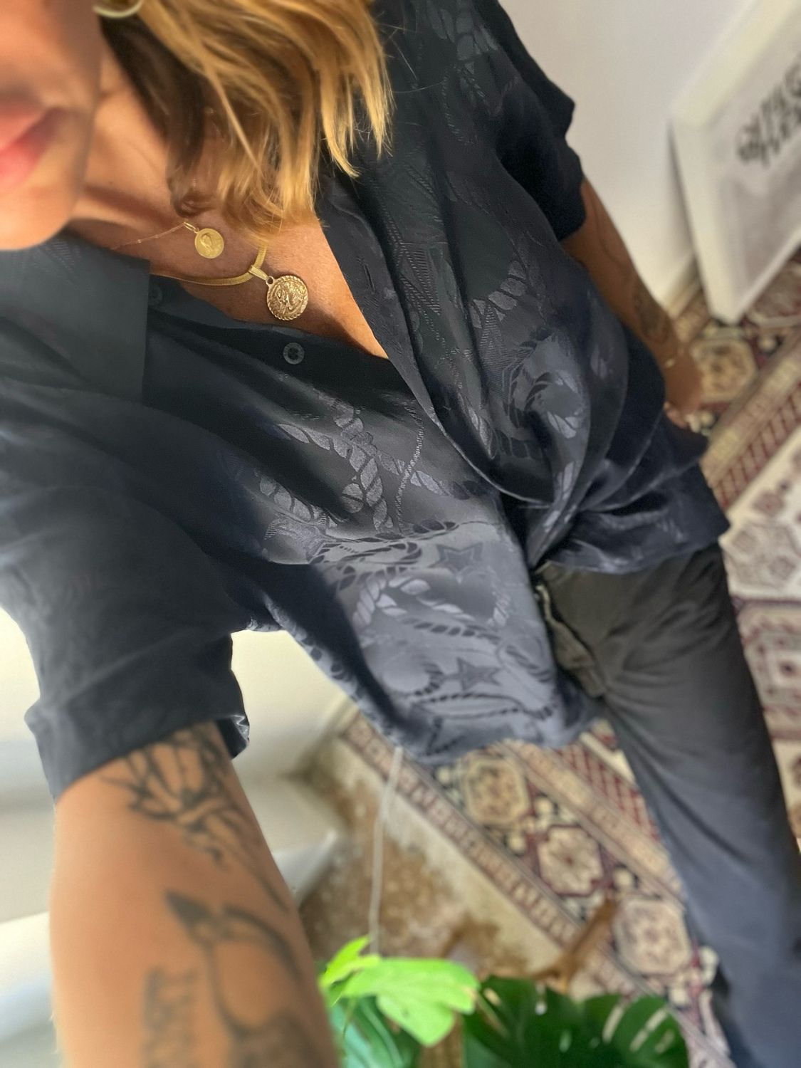 Nautical Silk — Les Copains Vintage Shirt