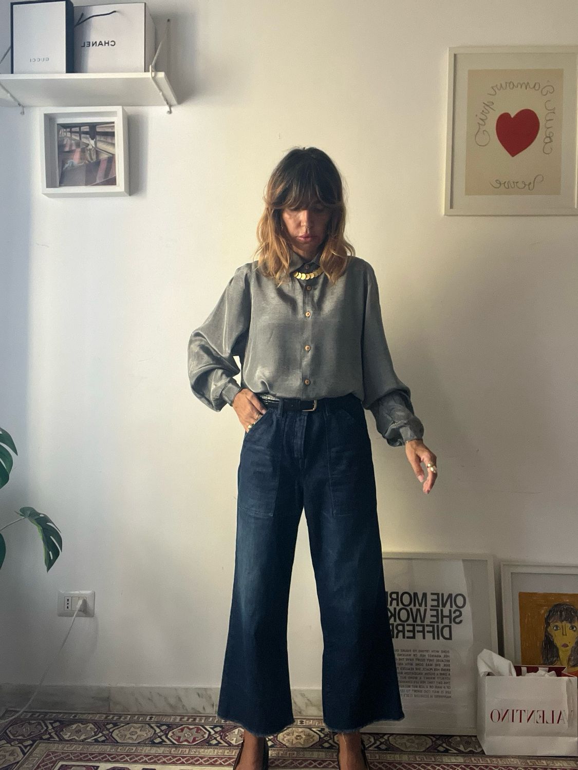 Workwear Denim — High Waist Flare Jeans