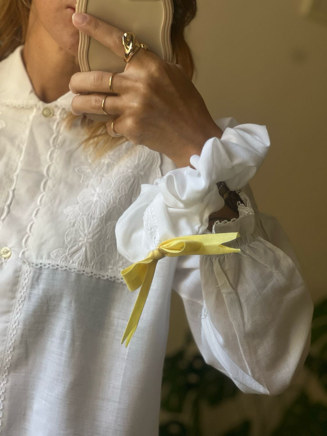 romantic embroidered shirt