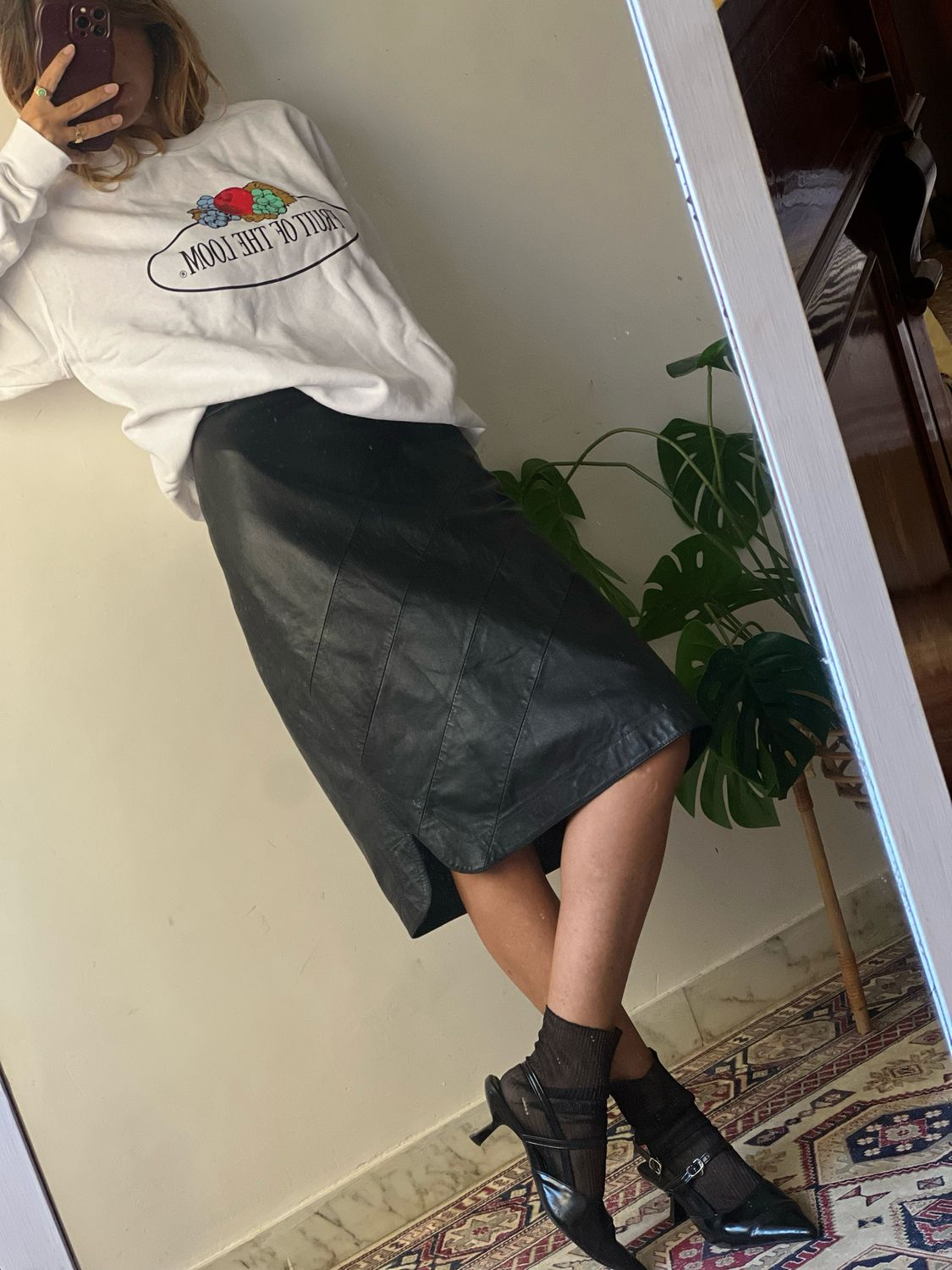 Leather vintage shirt