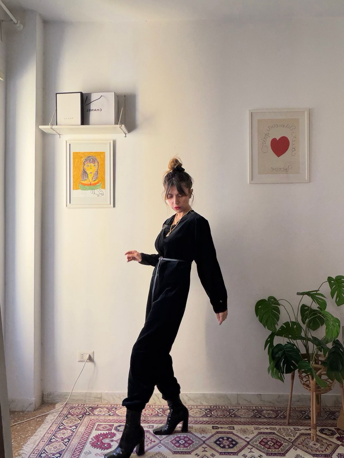 Black Velvet Jumpsuit