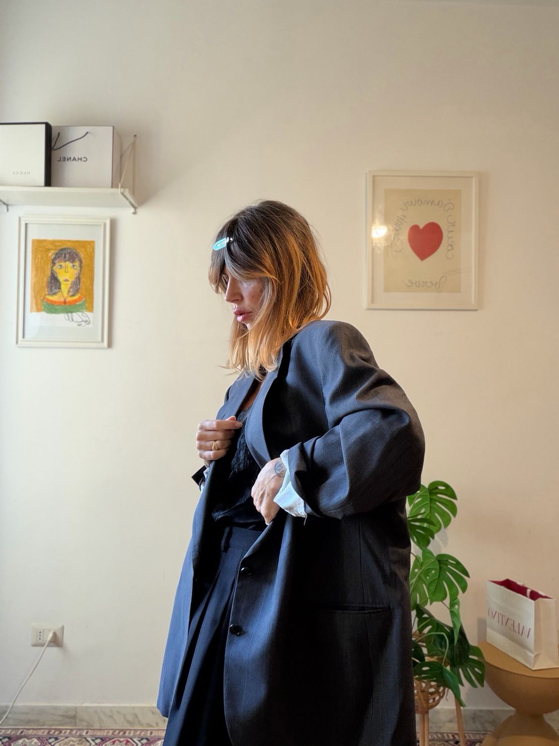 anthracite blazer