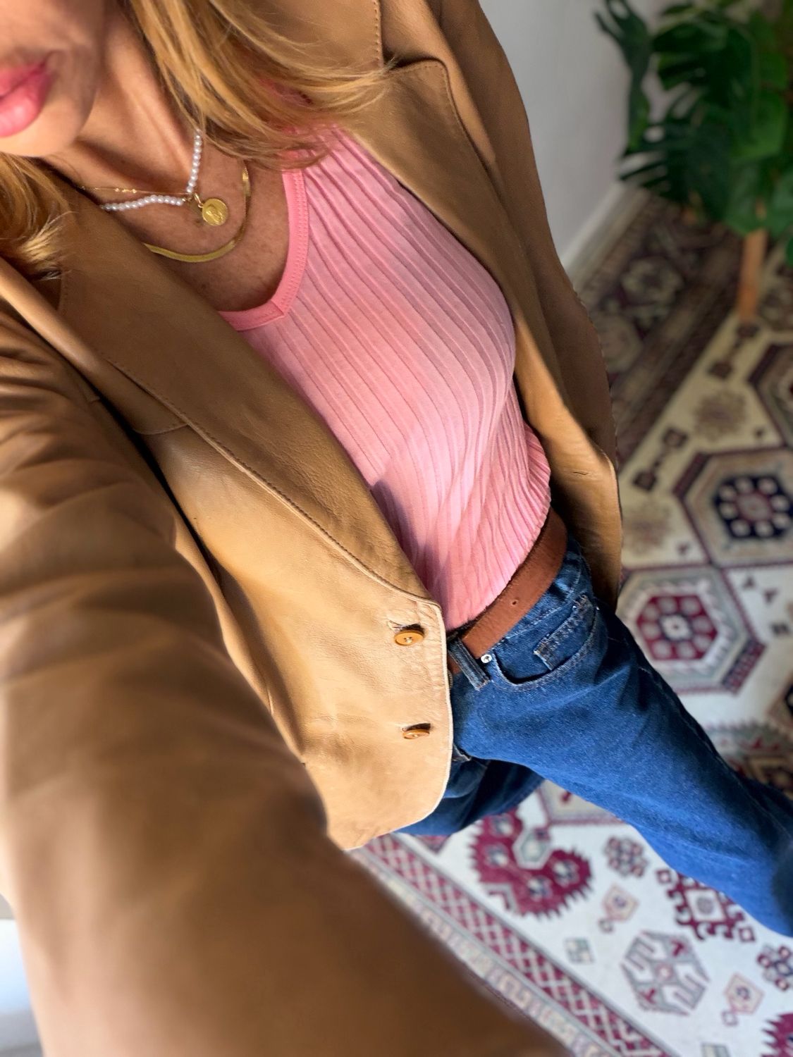 Camel vintage blazer