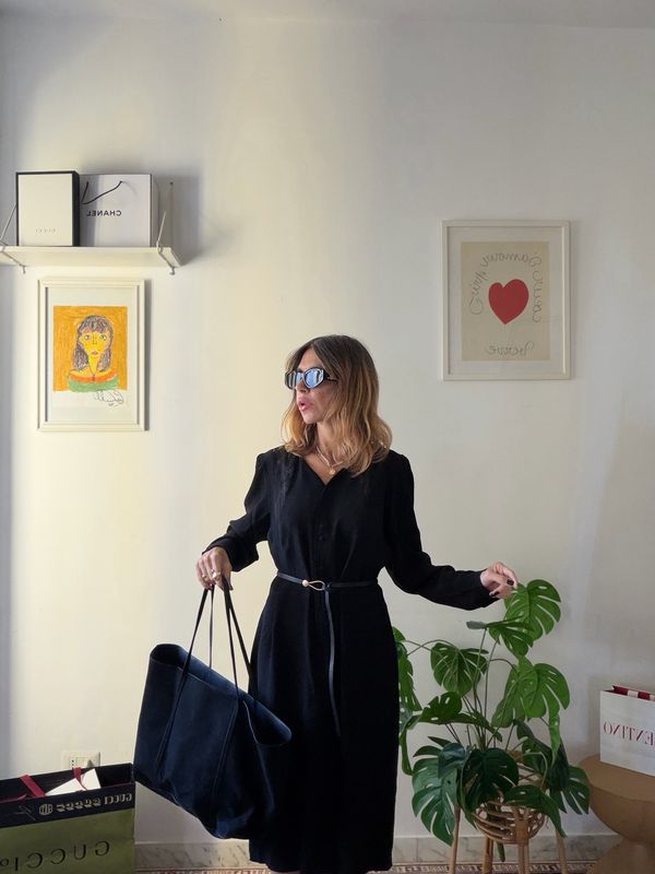 Vintage Silk Crepe Dress