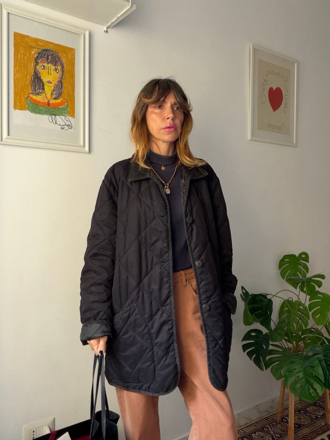 Equestrian Padded quilted jacket