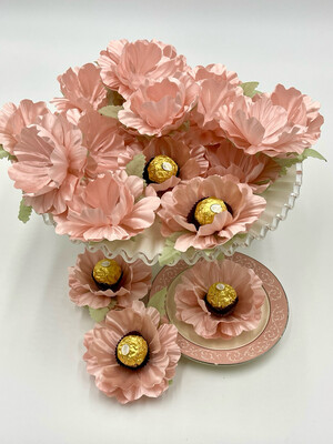 Satin fabric Artificial Blush Flowers, the perfect choice for creating DIY flower centerpieces and elevating the decor at your event. These stunning blooms also serve as delightful guest favors, making them an elegant and thoughtful gift for your special day