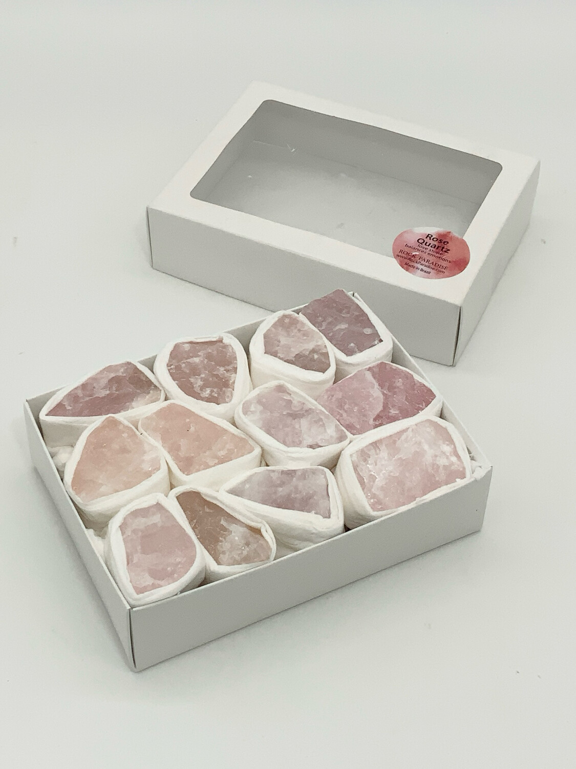Harmonize Your Space: Rose Quartz Box of Stones  Pink Rock Love Stone