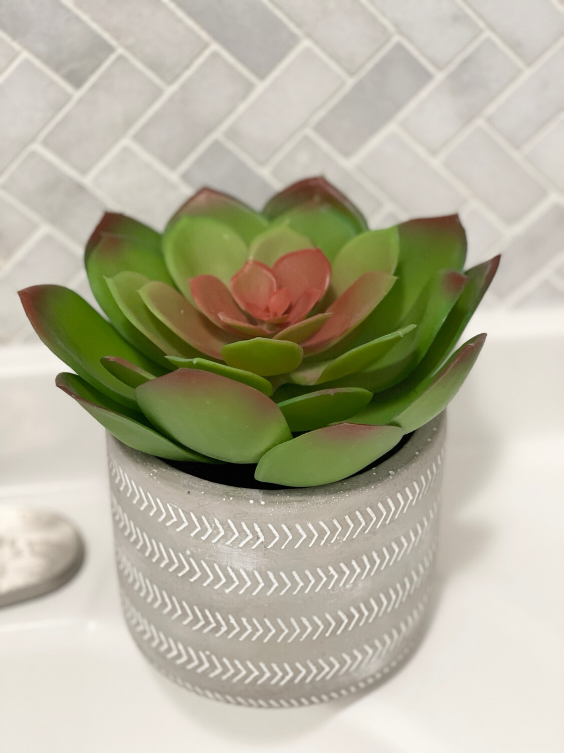 Artificial Succulent In Pot Succulent Greenery Home Decor Succulent Arrangement Potted Artificial Succulent Small Home Decor Floral Accents