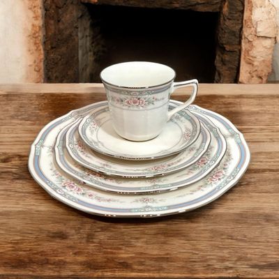 Noritake Dinnerware Set, Bread, Salad Plate, Saucer and Cup
